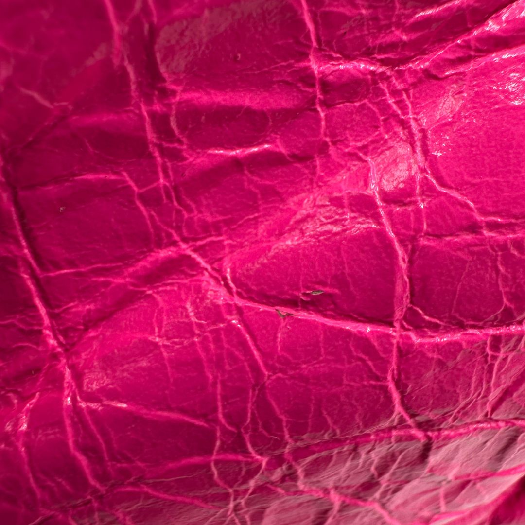 Borsa Le Cagole XS in pelle Arena fucsia, di lusso, originale, ottime condizioni, usata