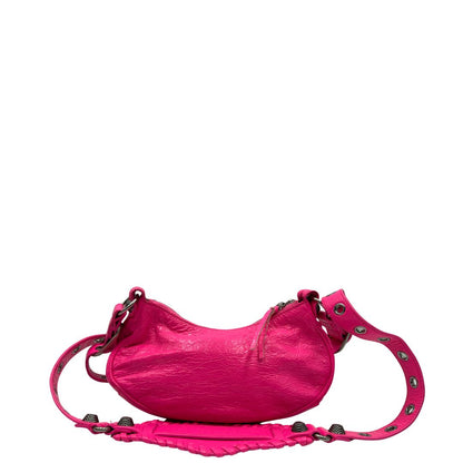 retro Borsa Le Cagole XS in pelle Arena fucsia, di lusso, originale, ottime condizioni, usata 