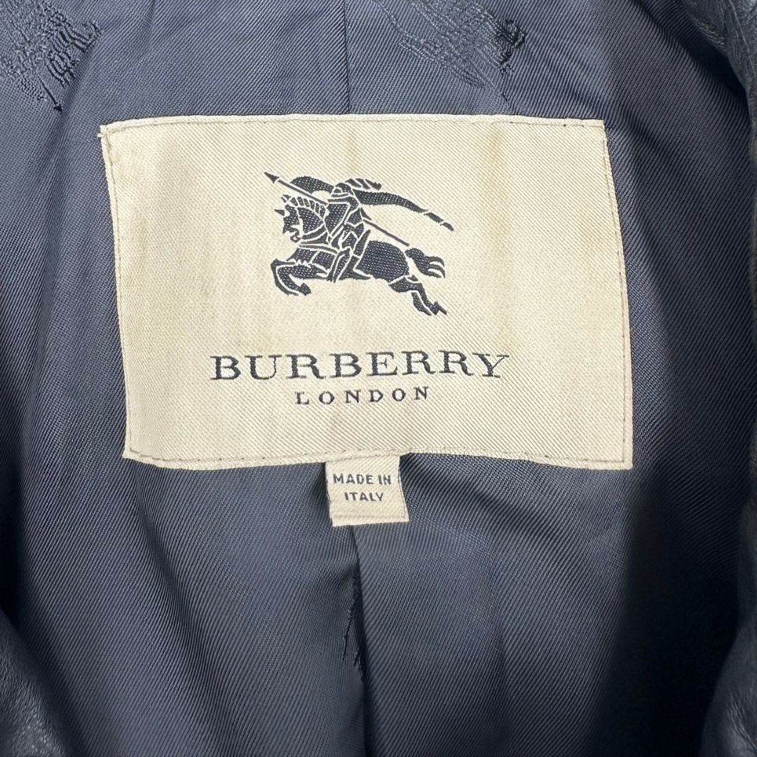Trench di pelle Burberry nero tg. L