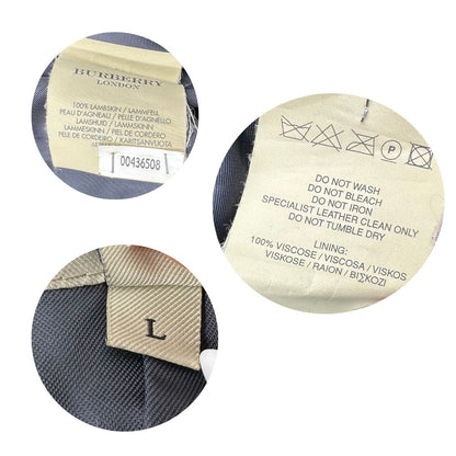 Trench di pelle Burberry nero tg. L