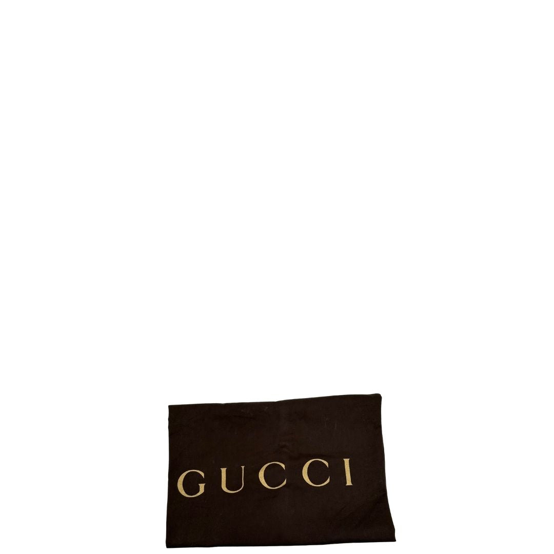 dustbag Borsa Gucci in pelle bianca con manici bamboo, di lusso, originale, ottime condizioni, usata. 