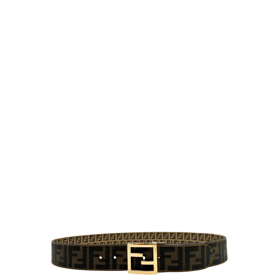  Cintura Fendi reversibile, trama zucca e trama zucchino
