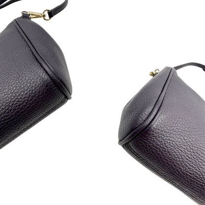  Borsa Versace Collezione in pelle viola scuro, indossabile a tracolla, di lusso, originale, ottime condizioni.