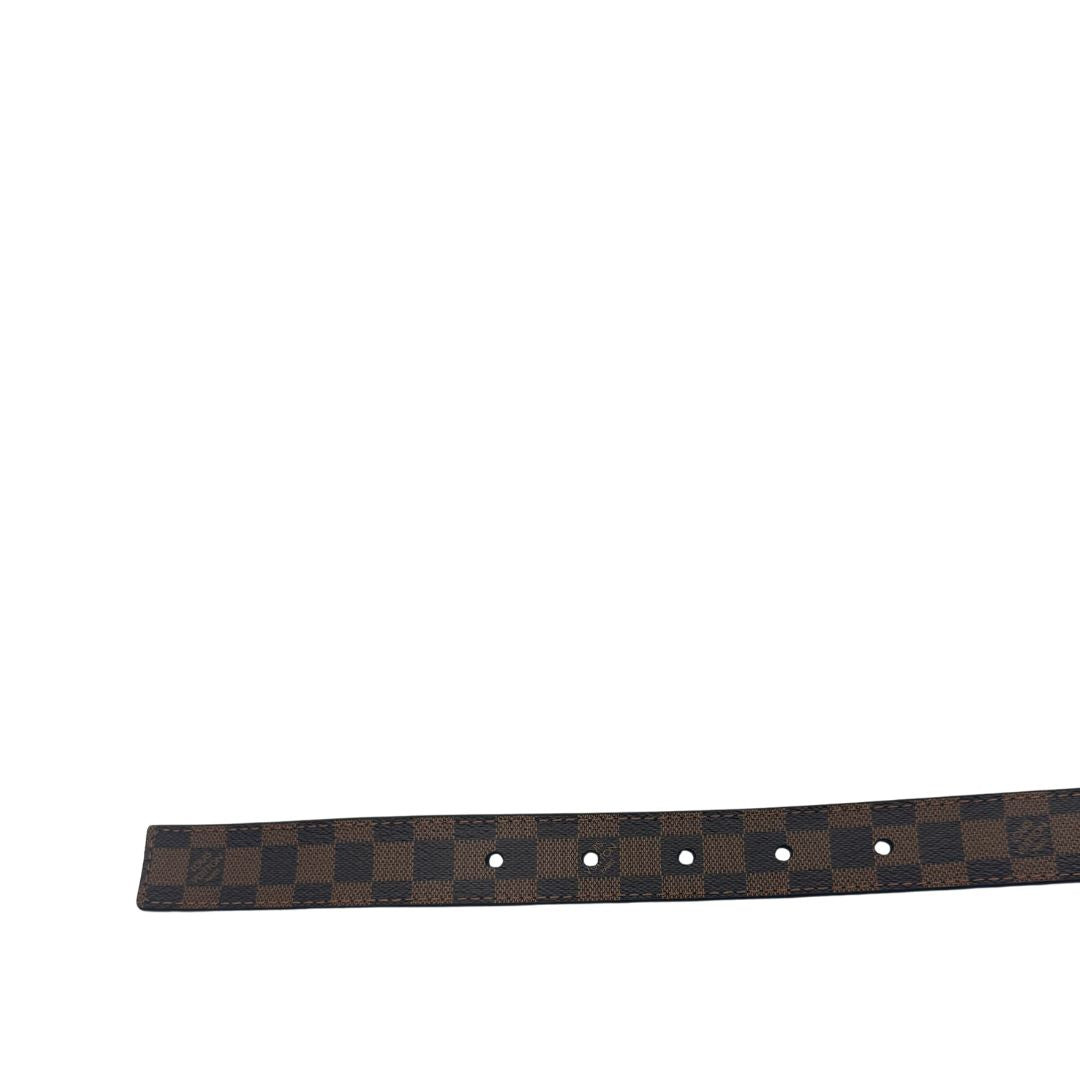 Cintura LV in canvas damier ebene, di lusso, originale, ottime condizioni, usata