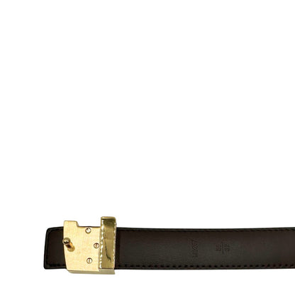 Cintura LV in canvas damier ebene, di lusso, originale, ottime condizioni, usata