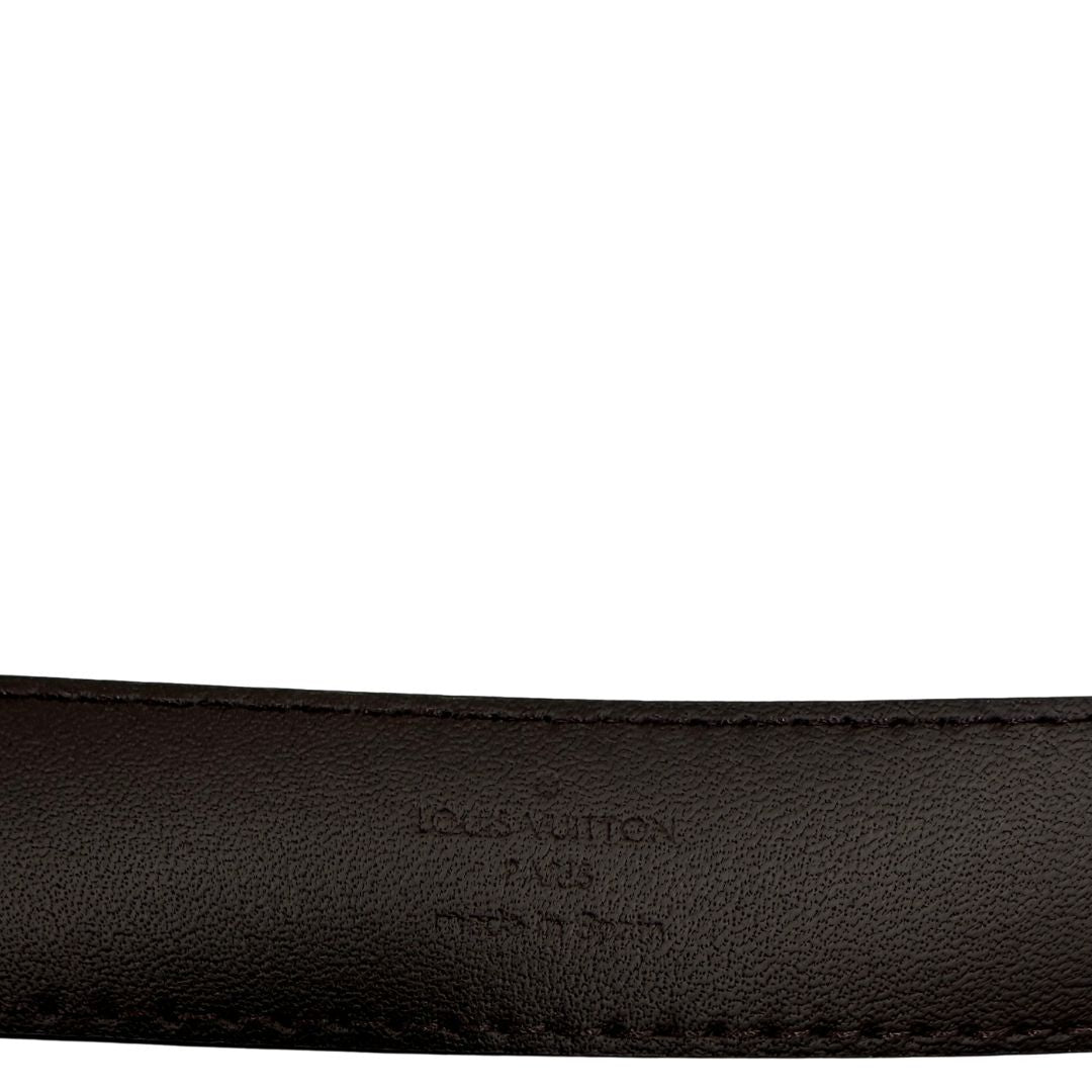 Cintura LV in canvas damier ebene, di lusso, originale, ottime condizioni, usata