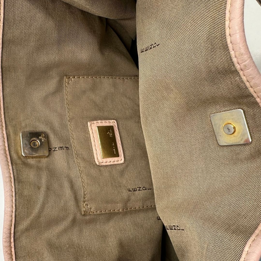 interno Tote Fendi multicolore con trama Zucchino, di lusso, originale, ottime condizioni, usata. 