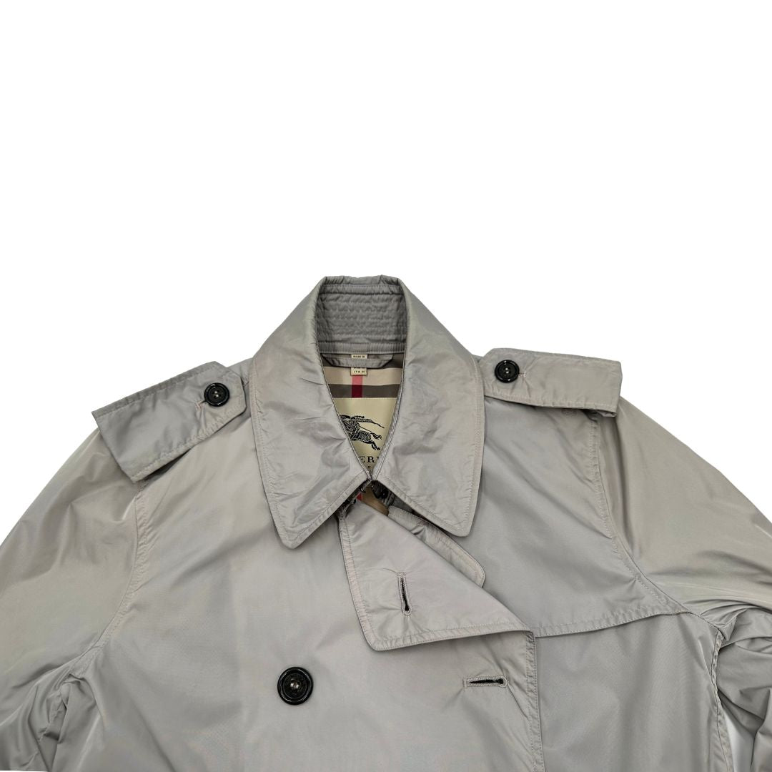 Trench Burberry in 100% poliestere grigio