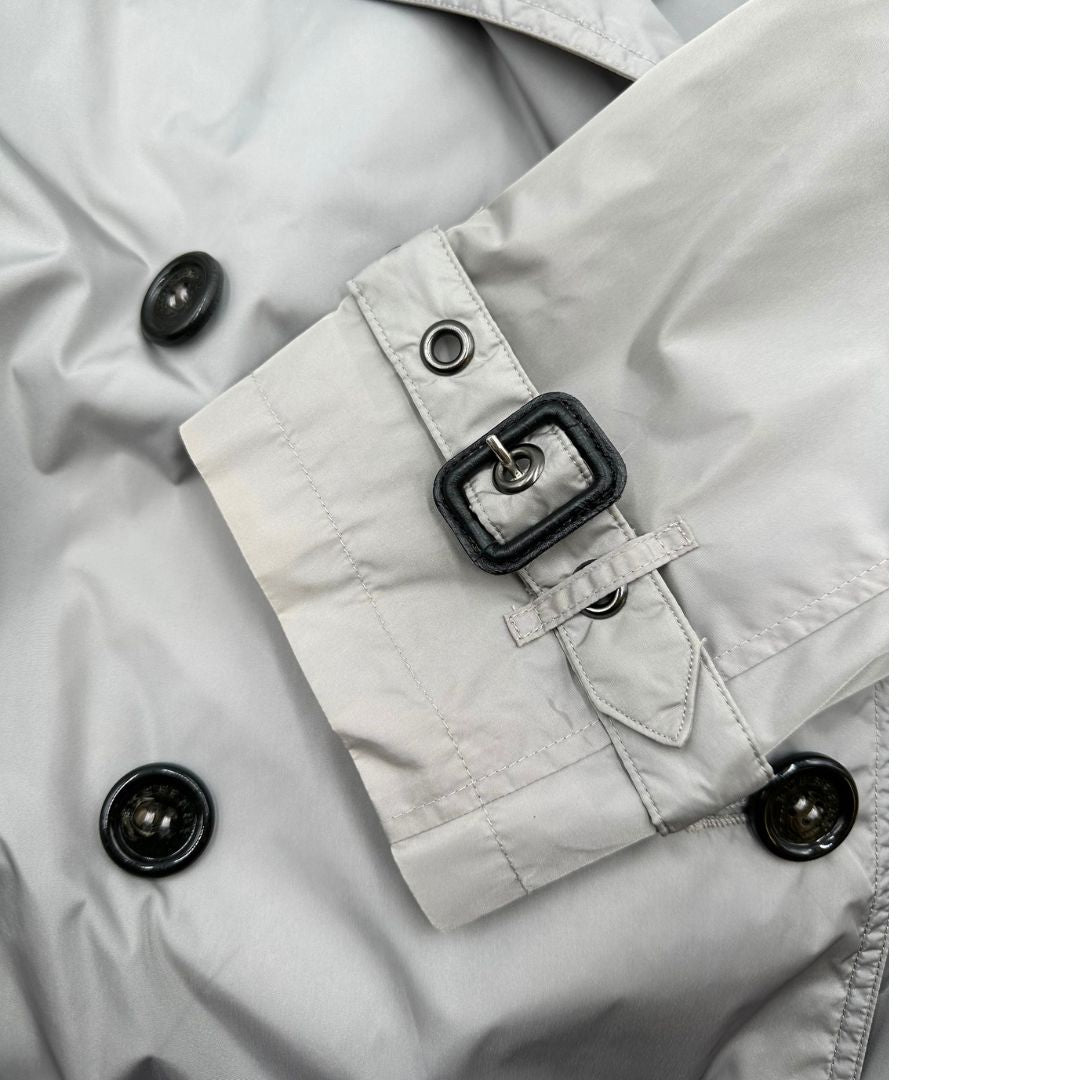 Trench Burberry in 100% poliestere grigio
