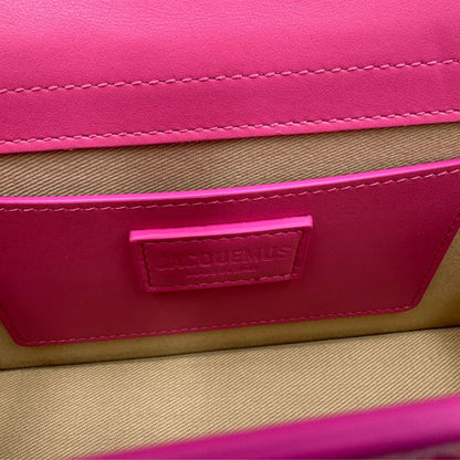  Borsa Jacquemus nella versione Le Grand Bambino neon pink, di lusso, originale, eccellenti condizioni.