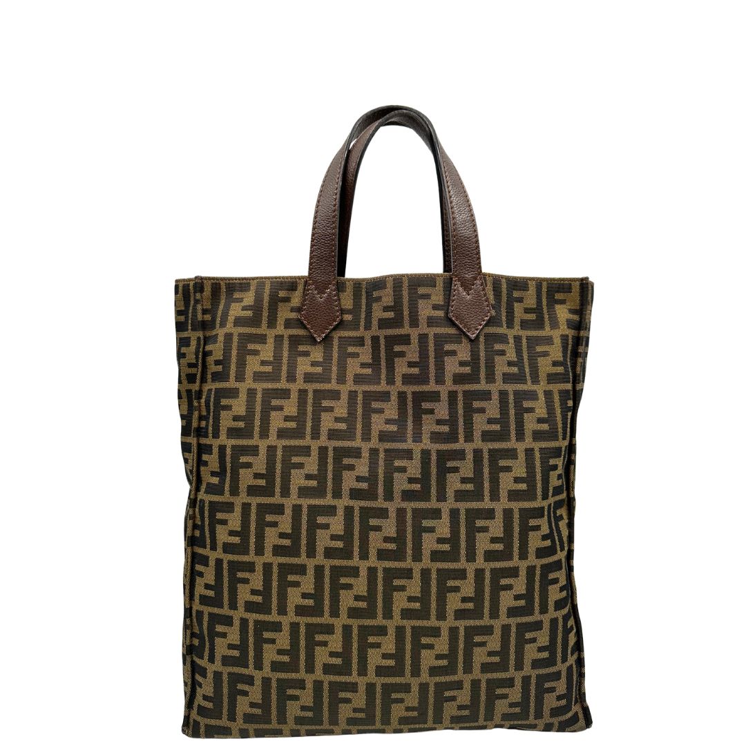 front  Sac Plat Fendi color tabacco trama Zucca, di lusso, originale, ottime condizioni, usata,. 