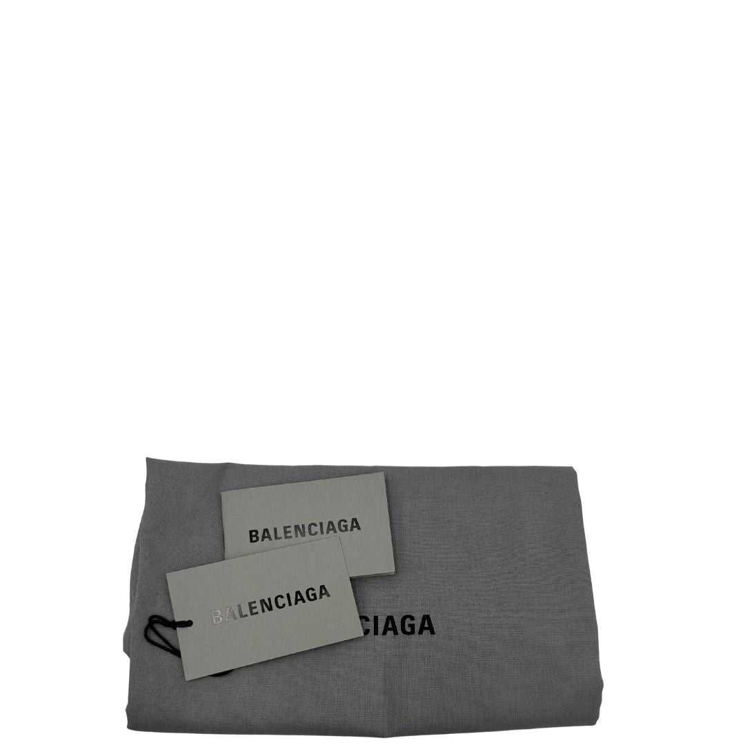 Basket Balenciaga in nylon beige intrecciato con finiture in pelle tono su tono, di lusso, originale, eccellenti condizioni, usato.