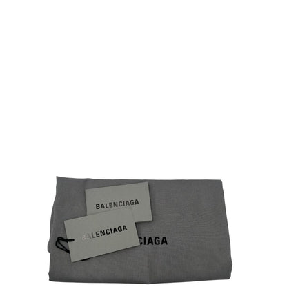 Basket Balenciaga in nylon beige intrecciato con finiture in pelle tono su tono, di lusso, originale, eccellenti condizioni, usato.