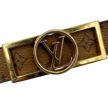 Cintura Dauphine LV in canvas monogram marrone reversibile. Originale, usata, di lusso, in ottime condizioni.