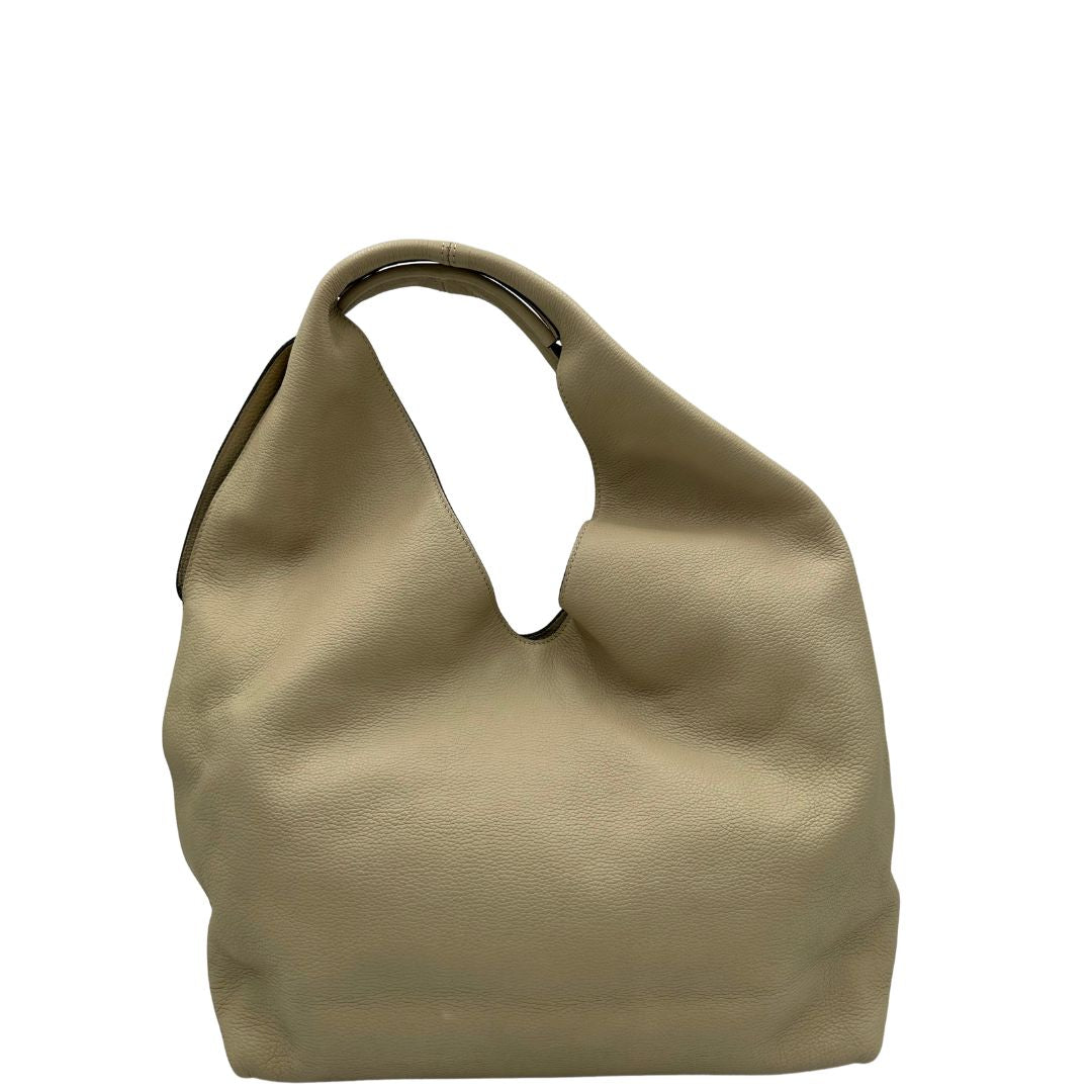 retro Hobo Loewe in pelle beige, di lusso, originale, ottime condizioni, usata. 