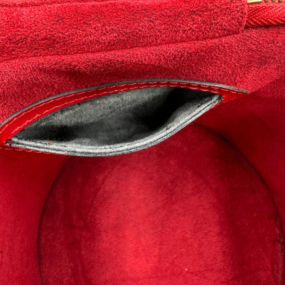 interno  Borsa LV in pelle epi rossa, da portare a mano, di lusso, originale, ottime condizioni, usato