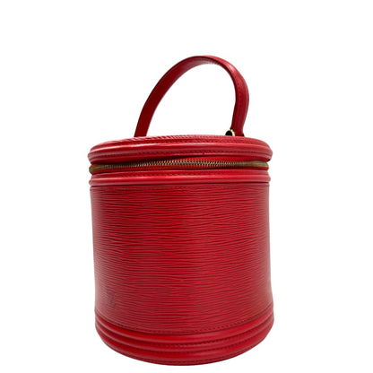 lato  Borsa LV in pelle epi rossa, da portare a mano, di lusso, originale, ottime condizioni, usato. 