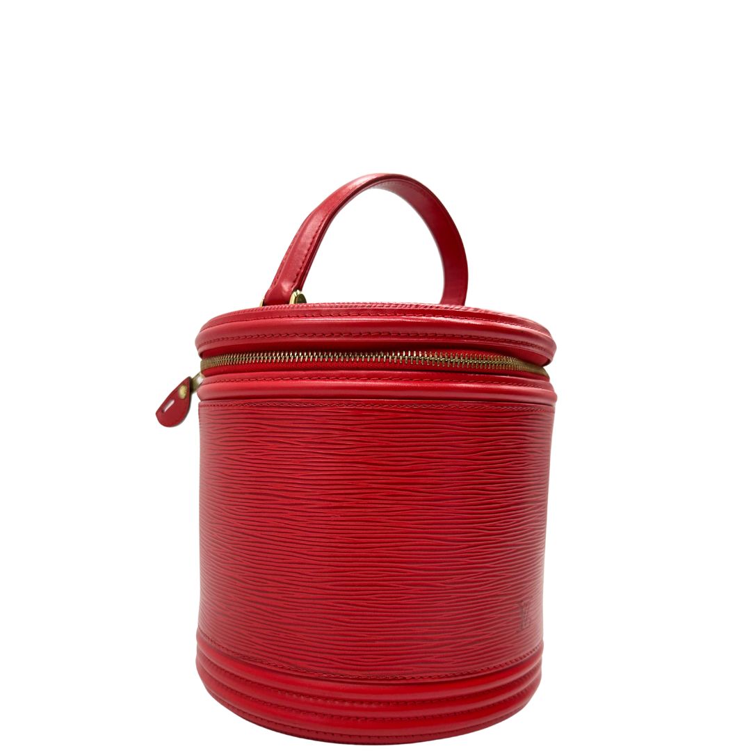  Borsa LV in pelle epi rossa, da portare a mano, di lusso, originale, ottime condizioni, usato. 