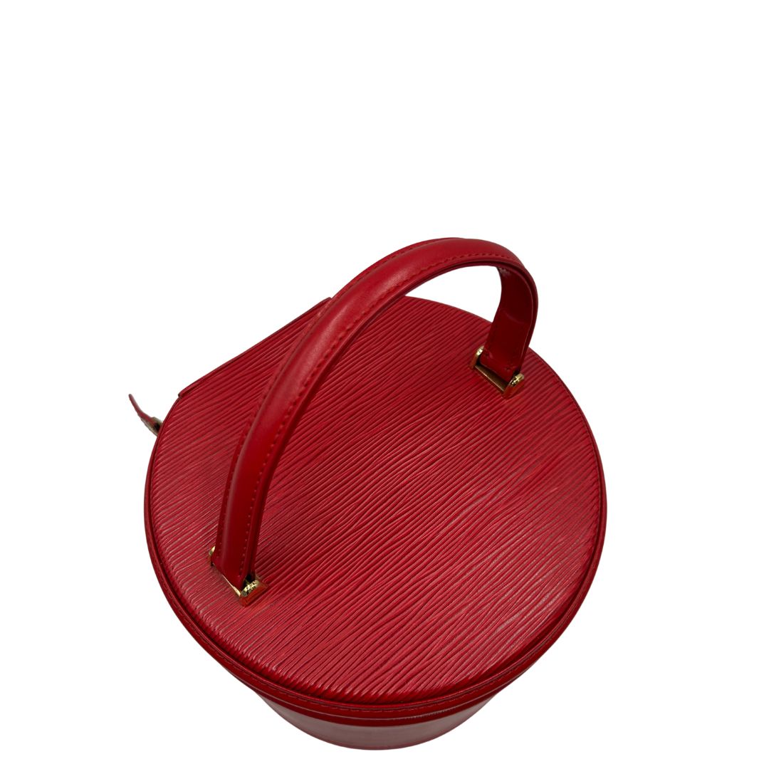 manico   Borsa LV in pelle epi rossa, da portare a mano, di lusso, originale, ottime condizioni, usato