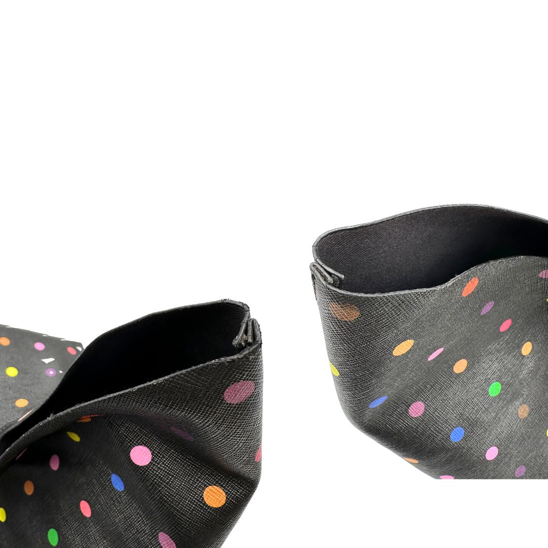 Shopping Givenchy in pelle nera con pois multicolore, di lusso, originale, ottime condizioni, usata, originale. 