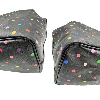 angoli Shopping Givenchy in pelle nera con pois multicolore, di lusso, originale, ottime condizioni, usata, originale. 