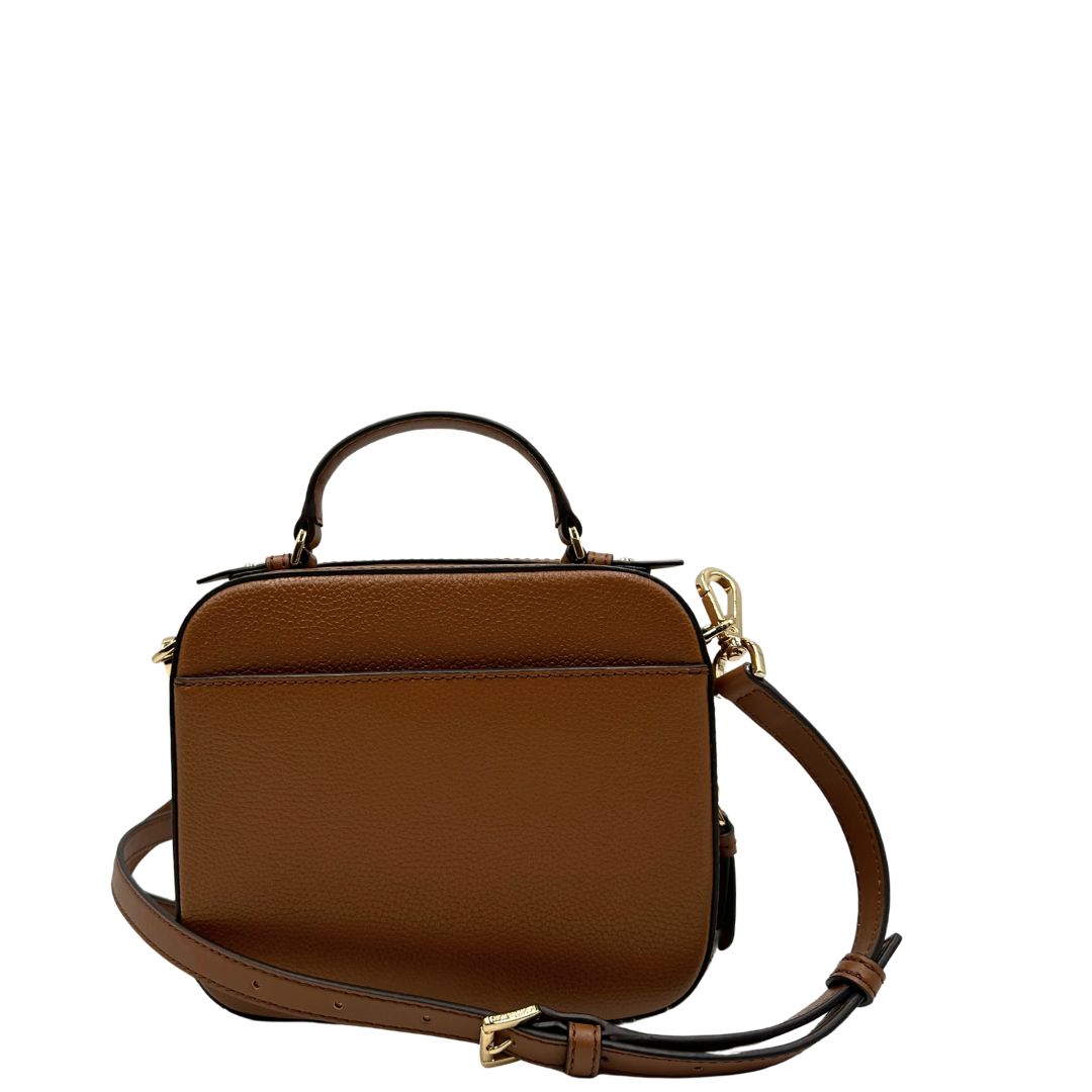 retro Borsa MK strutturata in pelle marrone, di lusso, originale, eccellenti condizioni, usata. 