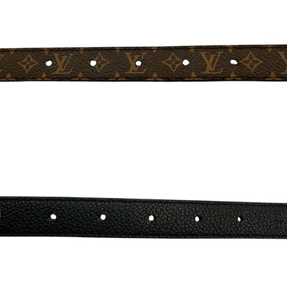 Cintura LV in canvas monogram marrone reversibile, di lusso, originale, ottime condizioni, usata