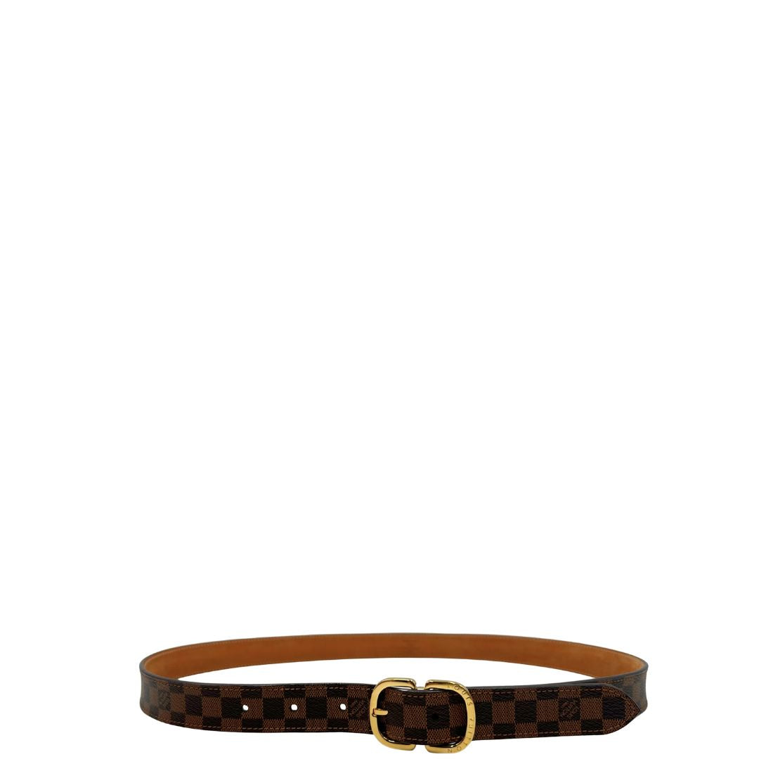 Cintura LV in canvas damier ebene, di lusso, originale, ottime condizioni, usata.