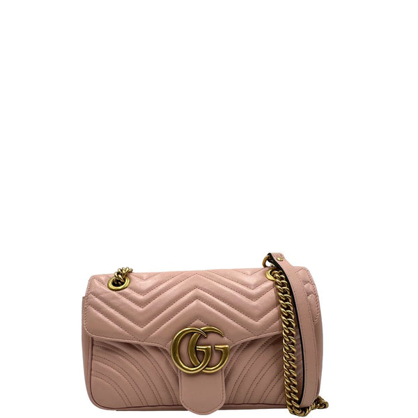Borsa Gucci Marmont rosa misura media