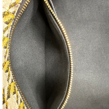 interno  Borsa Tote Prada in tessuto Jacquard, di lusso, originale, ottime condizioni, usata.