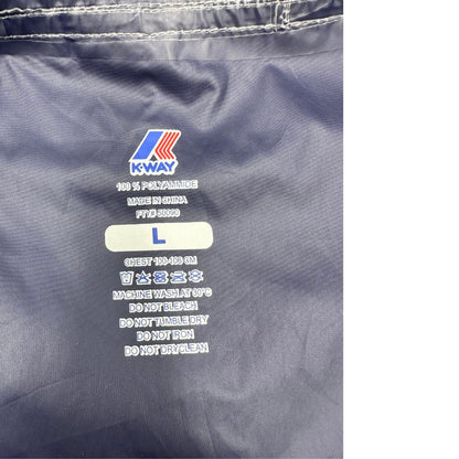 Giubbino K-Way in 100% poliammide blu, di lusso, originale, usato.