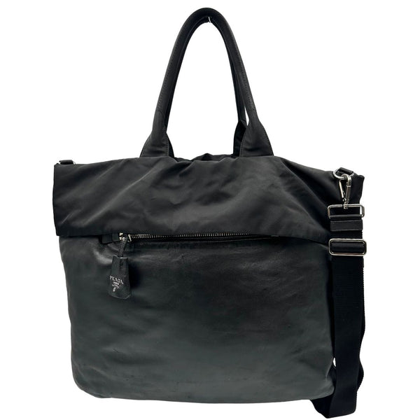 Tote Prada Double Face nera