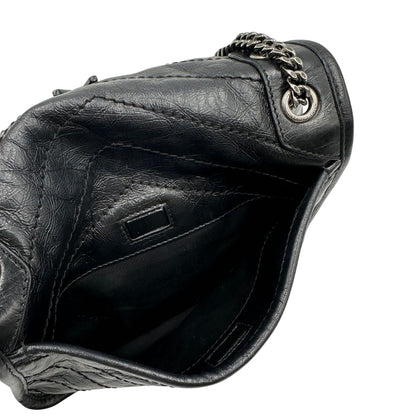 Borsa Niki Saint Laurent nera nella versione baby, di lusso, originale, ottime condizioni, usata.