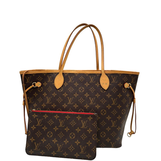 front Neverfull nella versione MM in canvas marrone monogram, di lusso, originale, ottime condizioni, usata 