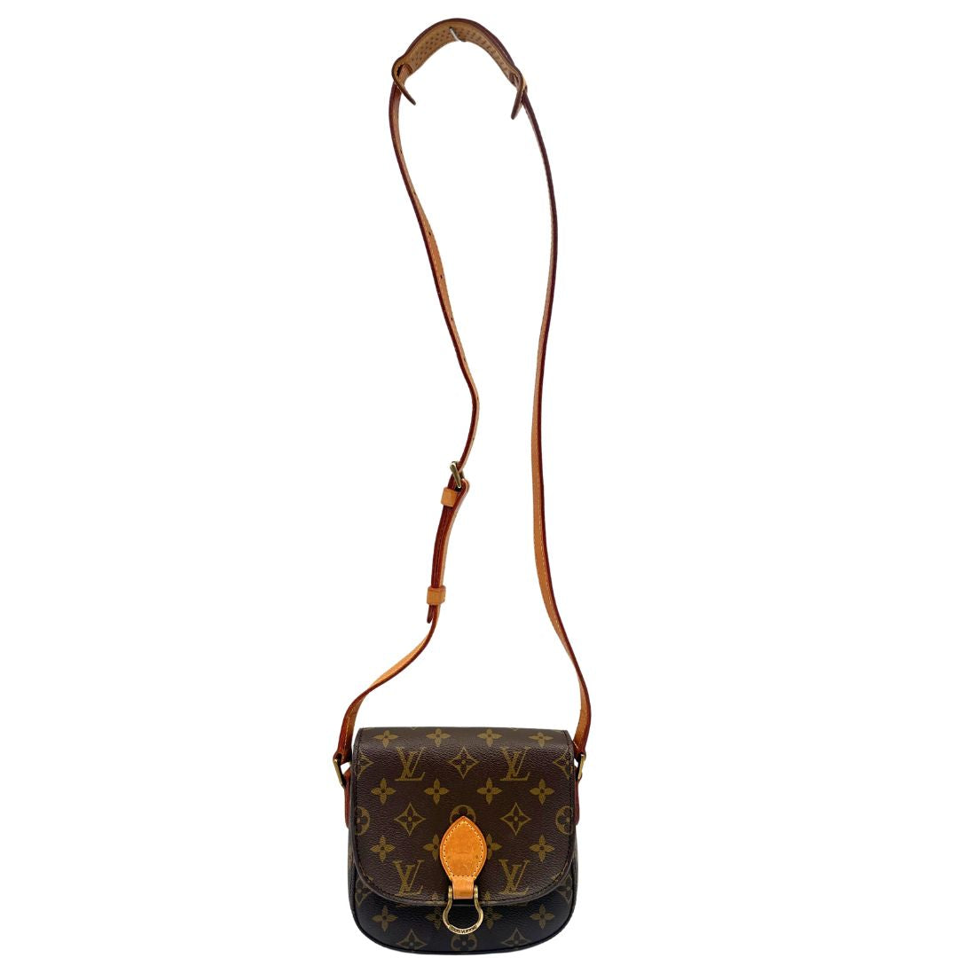 front Borsa Saint Cloud LV in canvas monogram, indossabile a tracolla, di lusso, originale, ottime condizioni, usata. 