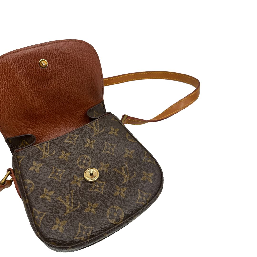 chiusura Borsa Saint Cloud LV in canvas monogram, indossabile a tracolla, di lusso, originale, ottime condizioni, usata. 