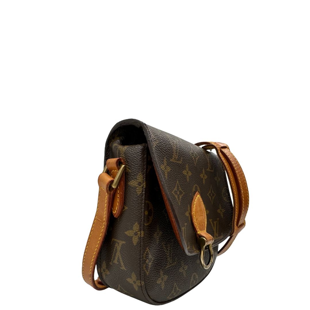 lato Borsa Saint Cloud LV in canvas monogram, indossabile a tracolla, di lusso, originale, ottime condizioni, usata. 