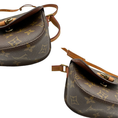 angoli Borsa Saint Cloud LV in canvas monogram, indossabile a tracolla, di lusso, originale, ottime condizioni, usata. 