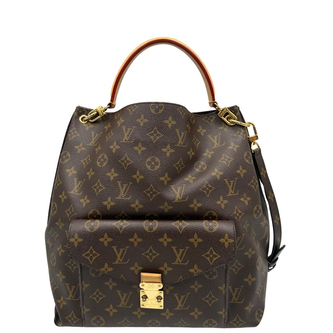 Front, Borsa Louis Vuitton Mètis nella versione Hobo, di lusso, originale, ottime condizioni, usata.