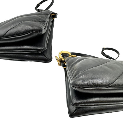 angoli  Borsa Pinko in pelle nera, indossabile a tracolla, di lusso, originale, ottime condizioni, usata. 