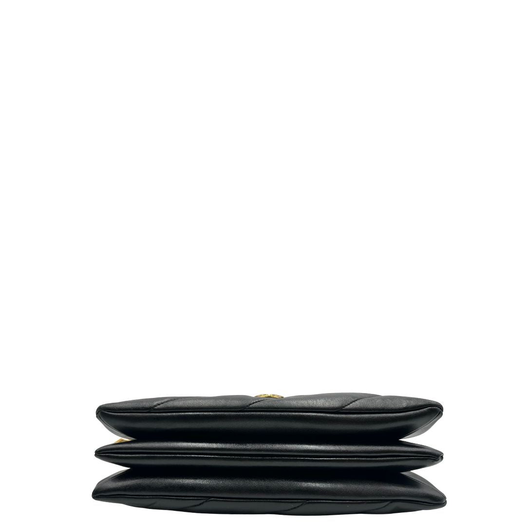 base  Borsa Pinko in pelle nera, indossabile a tracolla, di lusso, originale, ottime condizioni, usata. 