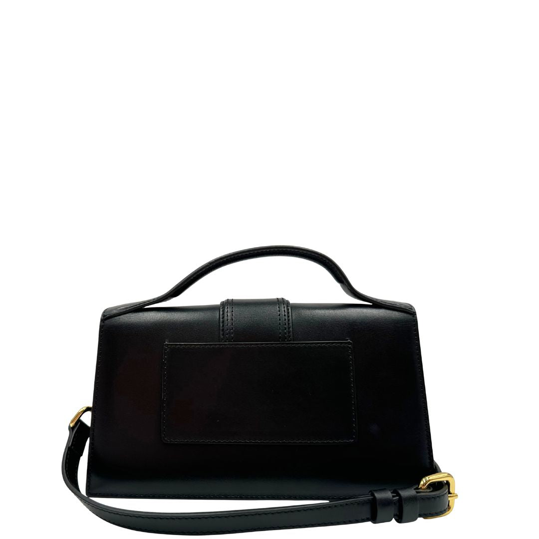 retro Borsa Jacquemus nella versione Le Grand Bambino in pelle nera, di lusso, originale, eccellenti condizioni, usata. 