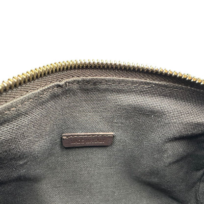 Bauletto Burberry in canvas tartan e finiture in pelle testa di moro, di lusso, originale, ottime condizioni, usato 