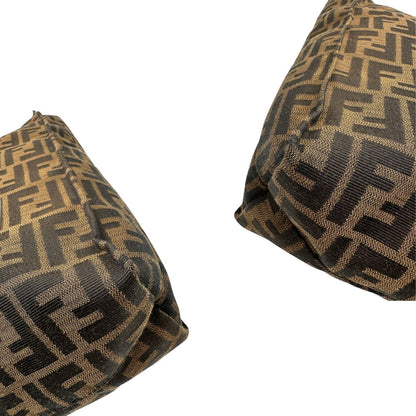 angoli  Sac Plat Fendi color tabacco trama Zucca, di lusso, originale, ottime condizioni, usata. 