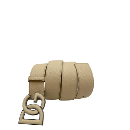  Cintura Dolce & Gabbana in pelle color sabbia, di lusso, eccellenti condizioni, usata.