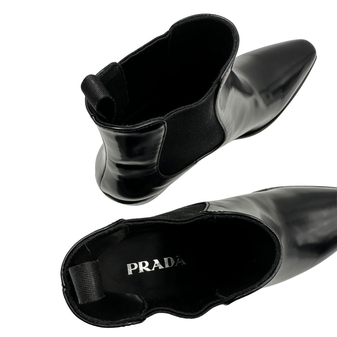 Stivaletti Chelsea Prada neri n. 40,5