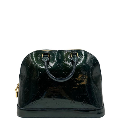 retro  Alma in pelle vernis verde nella versione PM, di lusso, originale, ottime condizioni, usata. 