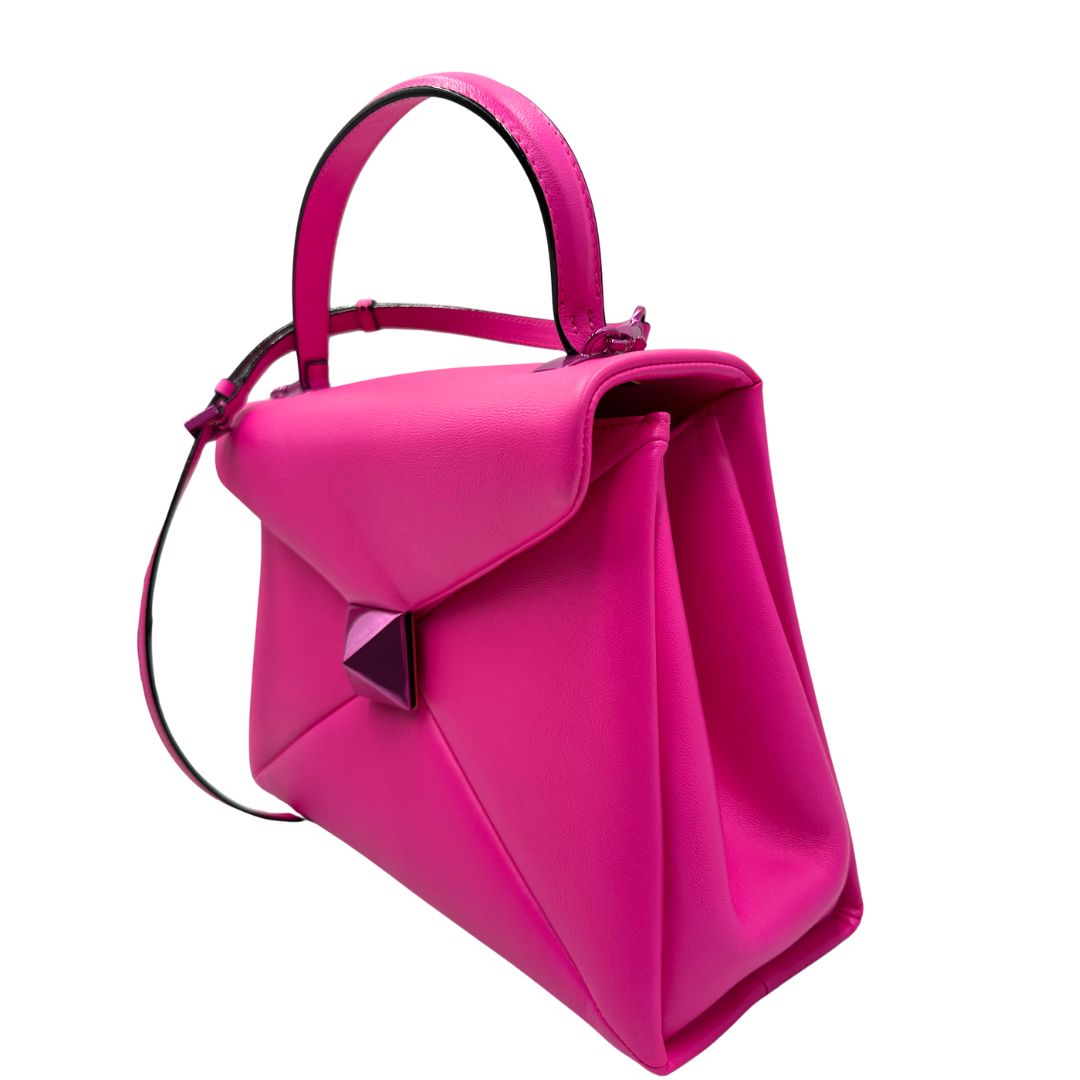 Borsa Valentino Garavani One Stud fucsia