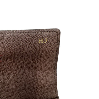 interni Portafoglio LV in canvas Damier Ébène, di lusso, originale, ottime condizioni, usato. 