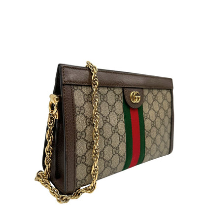 lato Tracolla Ophidia GG con iconica striscia Web verde e rossa, di lusso, originale, ottime condizioni, usata.